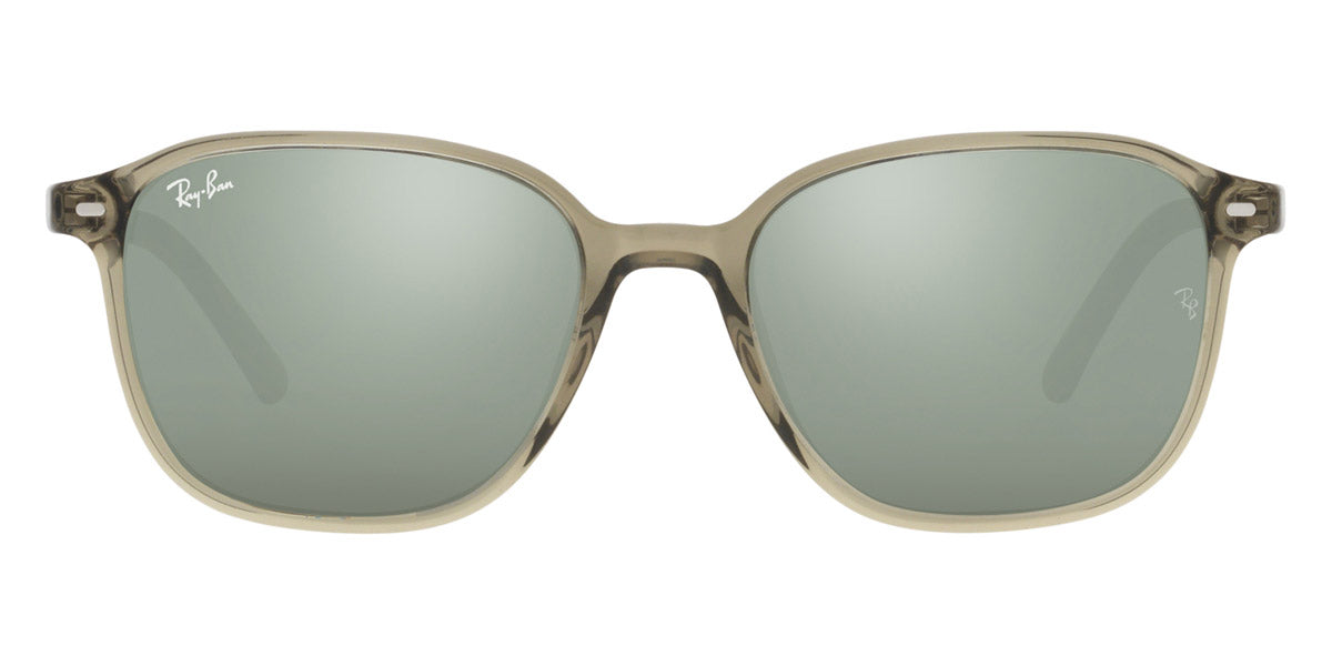 Ray-Ban® LEONARD 0RB2193 RB2193 66355C 53 - Transparent Green with Gray Mirrored lenses Sunglasses