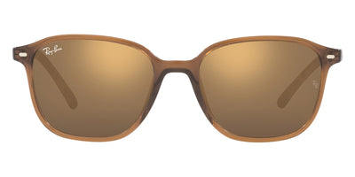 Ray-Ban® LEONARD 0RB2193 RB2193 663693 53 - Transparent Brown with Light Brown Mirrored Gold lenses Sunglasses