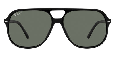 Ray-Ban® BILL 0RB2198F RB2198F 901/58 60 - Black with Polarized Green lenses Sunglasses