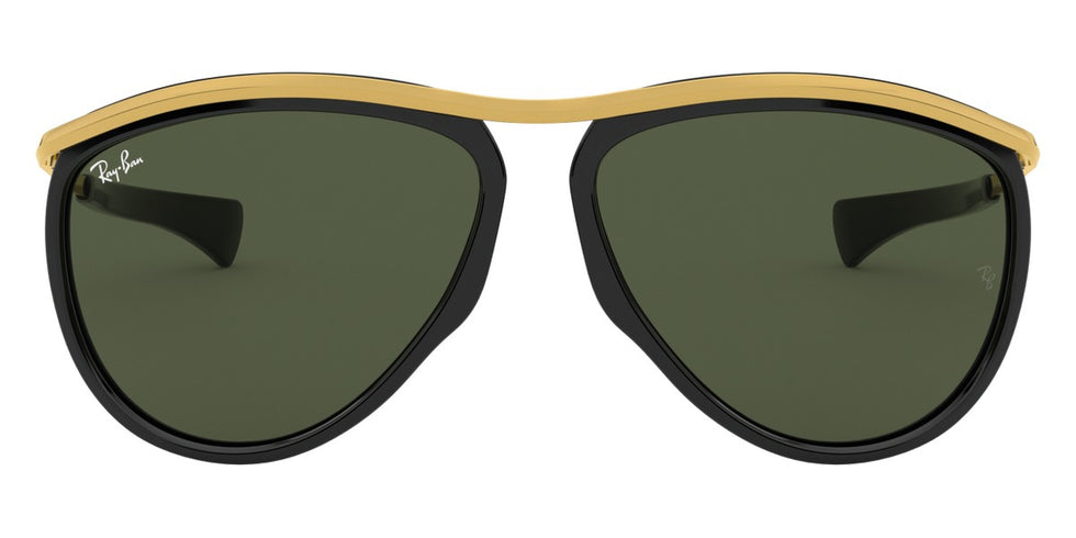 Ray-Ban® Olympian Aviator RB2219 RB2219 901/31 59 - Black with G-15 Green lenses Sunglasses