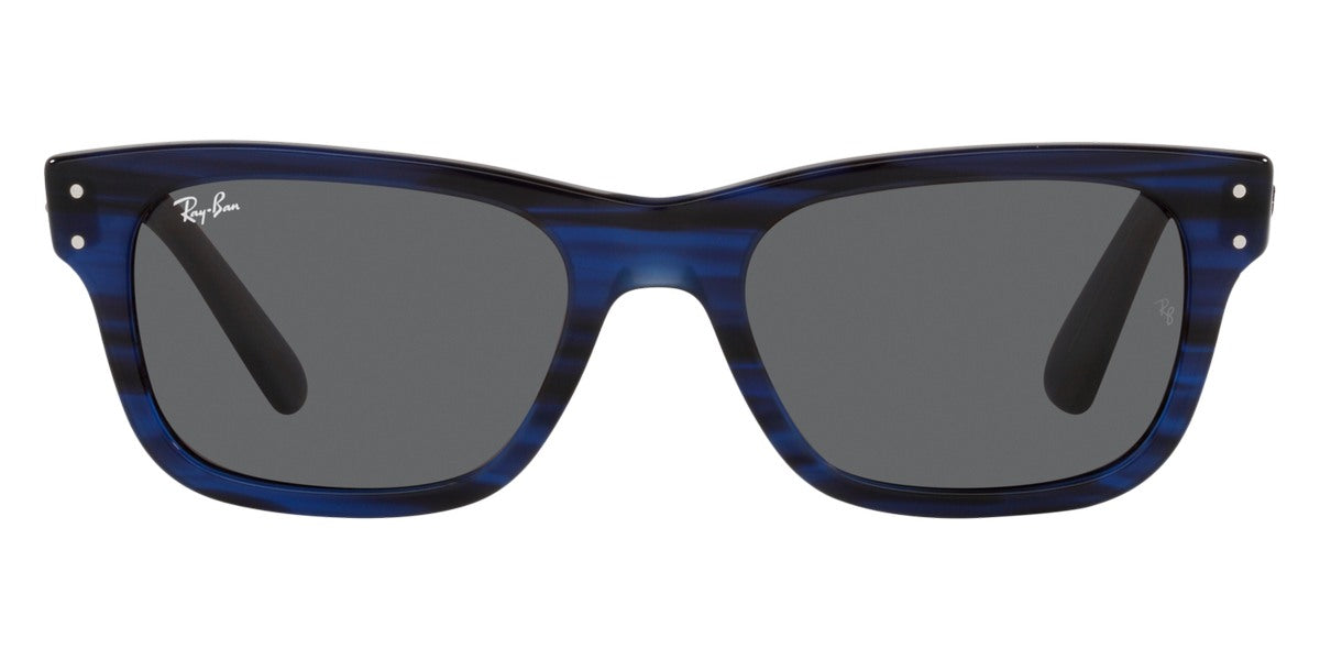 Ray-Ban® MR BURBANK 0RB2283 RB2283 1339B1 55 - Striped Blue with Dark Gray lenses Sunglasses