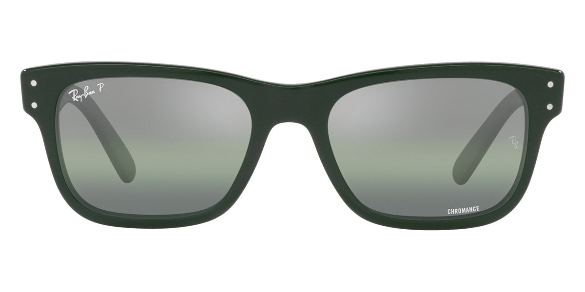 Ray-Ban® MR BURBANK 0RB2283 RB2283 6659G4 58 - Green with Dark Green Gradient Mirrored Polarized lenses Sunglasses
