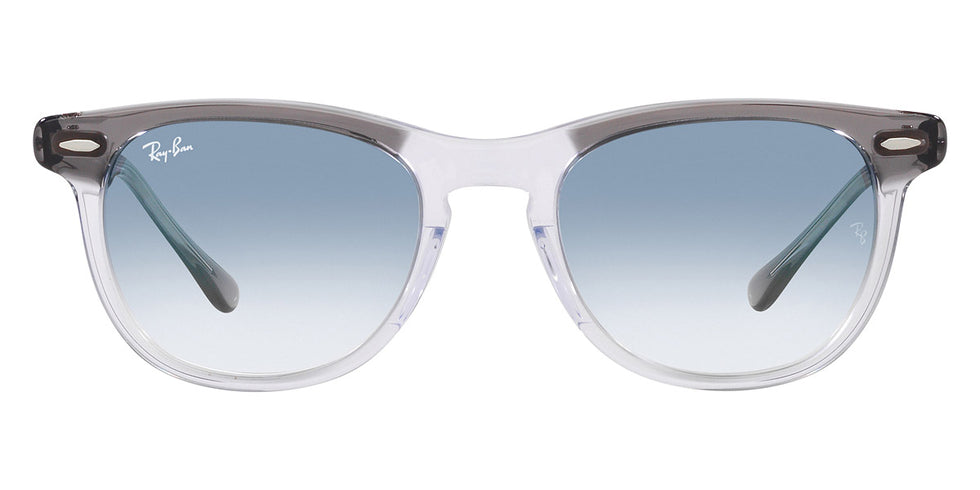 Ray-Ban® EagleEye RB2398 RB2398 13553F 53 - Gray on Transparent with Blue lenses Sunglasses