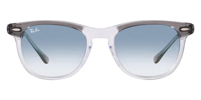 Ray-Ban® EAGLEEYE 0RB2398 RB2398 13553F 56 - Gray on Transparent with Blue lenses Sunglasses