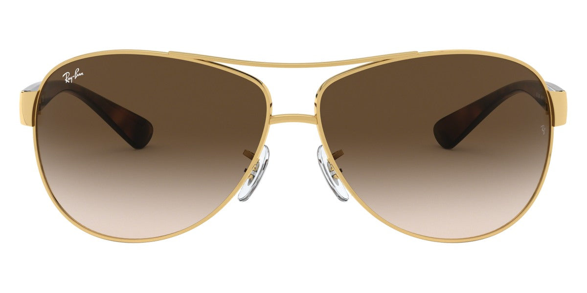 Ray-Ban® RB3386 RB3386 RB3386 003/8G 63 - Silver with Light Gray Gradient Dark Gray lenses Sunglasses