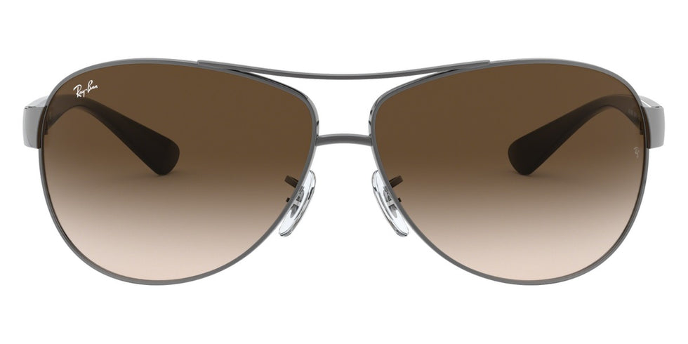 Ray-Ban® RB3386 RB3386 RB3386 003/8G 67 - Silver with Light Gray Gradient Dark Gray lenses Sunglasses