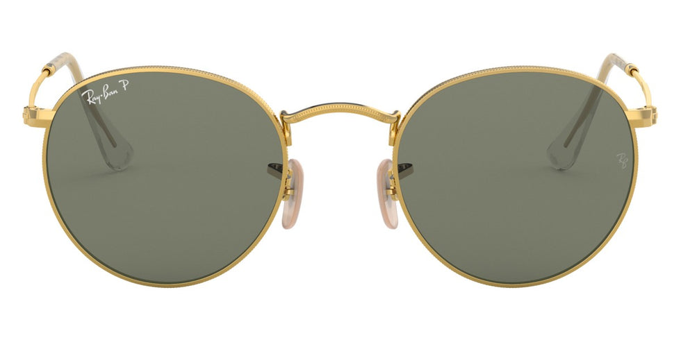 Ray-Ban® Round Metal RB3447 RB3447 919648 50 - Round Metal with Black Polarized lenses Sunglasses
