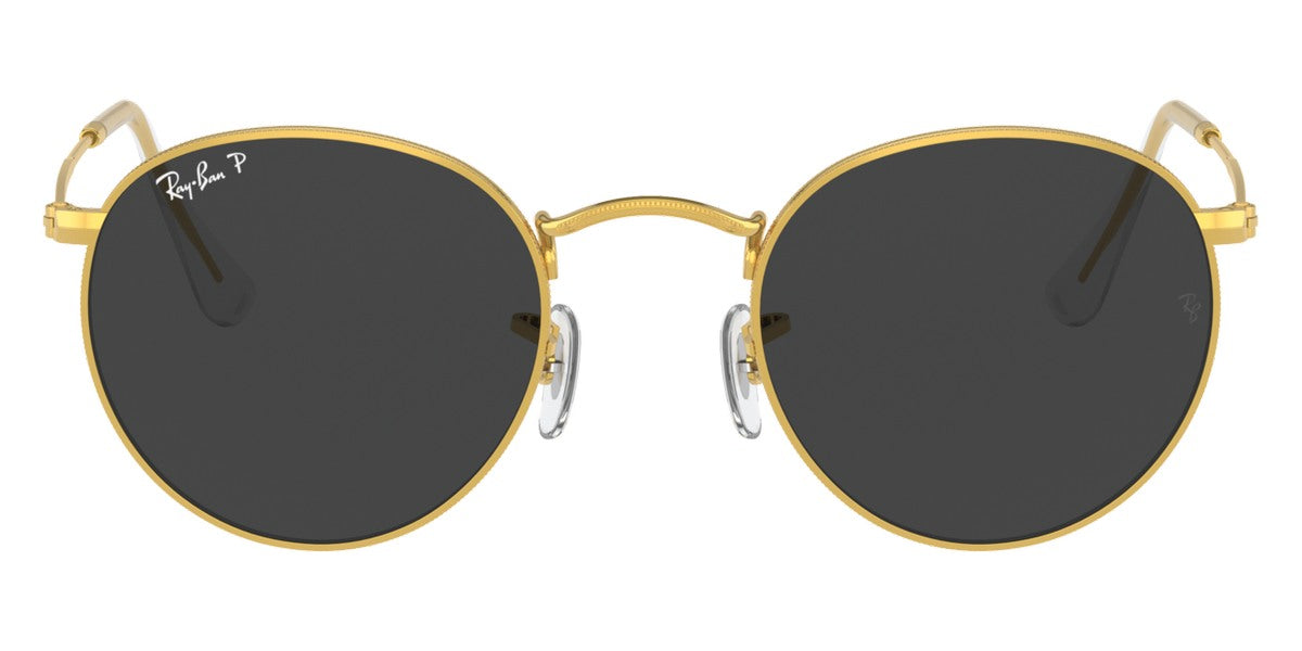 Ray-Ban® Round Metal RB3447 RB3447 9202B1 47 - Rose Gold with Dark Gray lenses Sunglasses