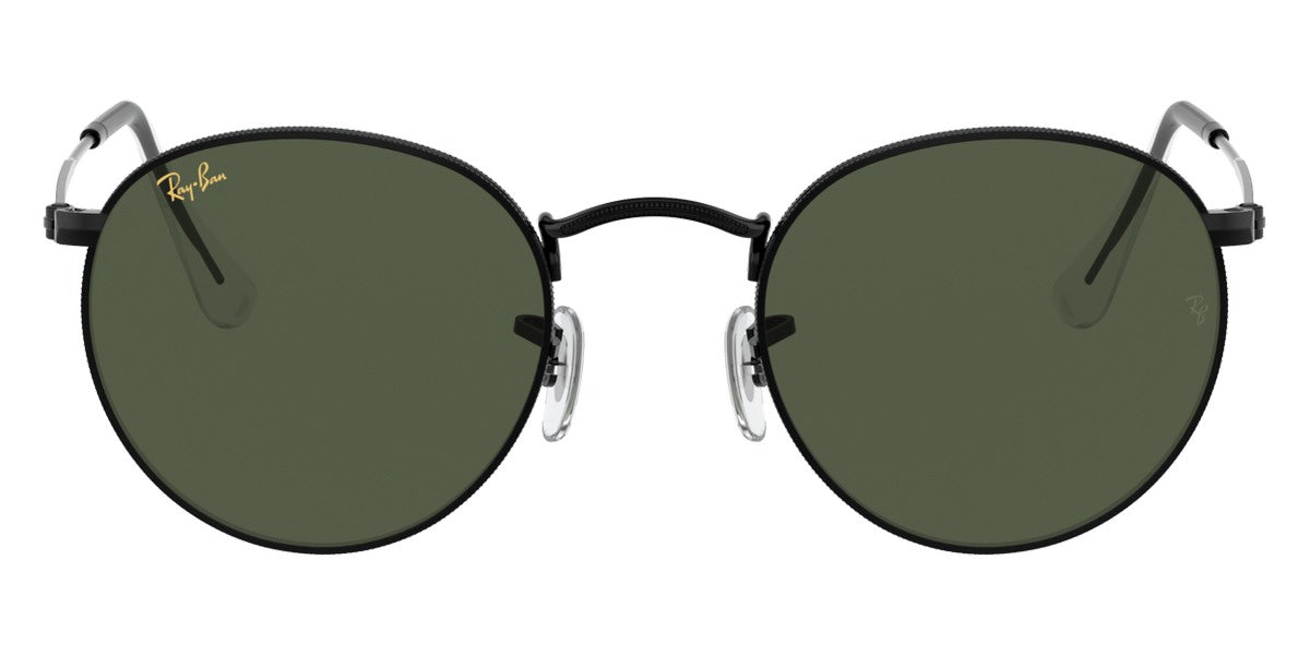 Ray-Ban® Round Metal RB3447 RB3447 900396 50 - Dark Bronze with Light Blue Gradient Brown lenses Sunglasses