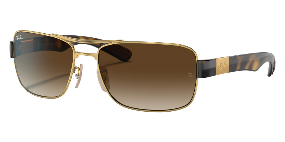 Ray-Ban® RB3522 RB3522 001/13 64 Sunglasses - Arista Gold