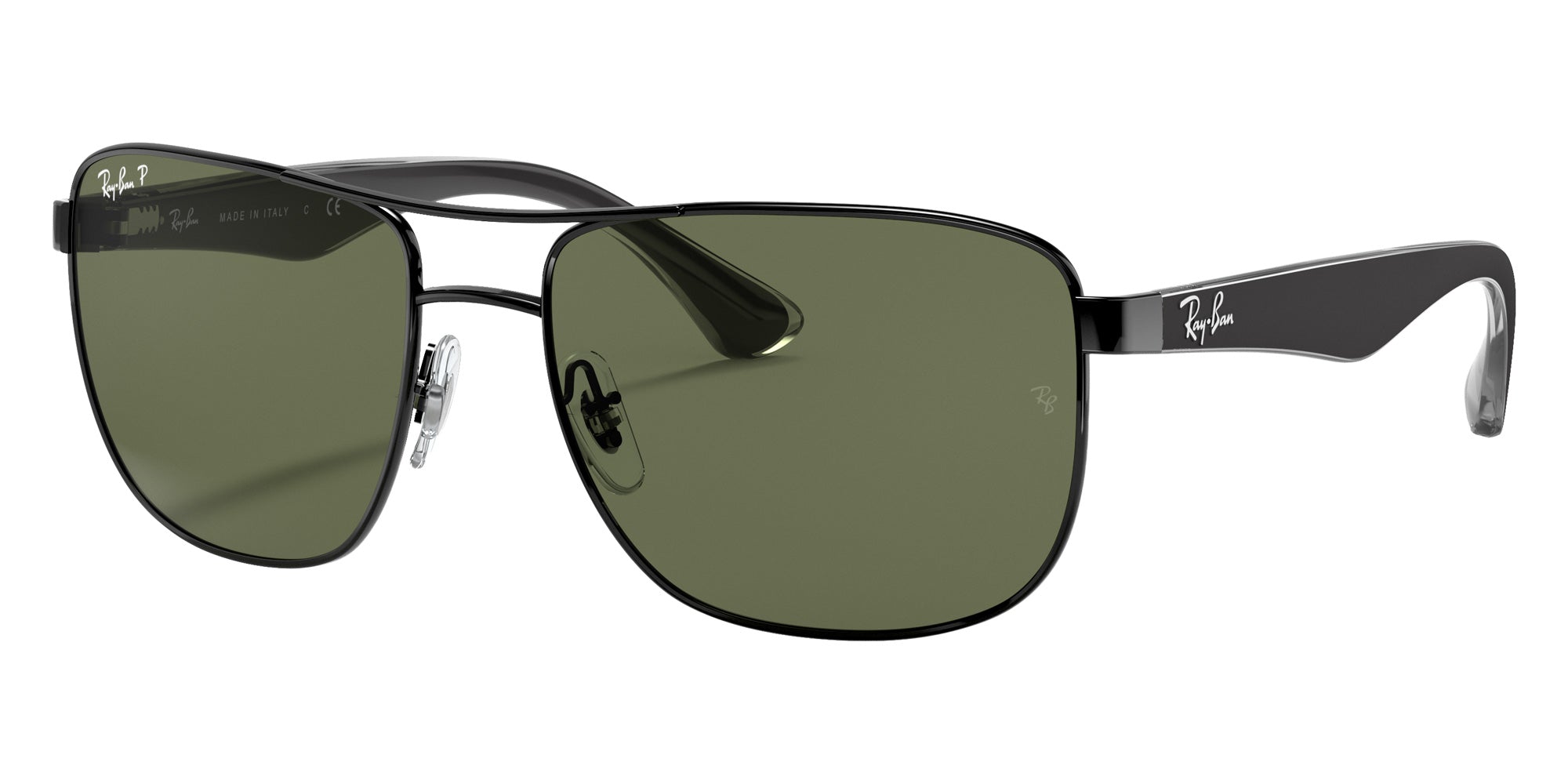 Ray-Ban® RB3533 RB3533 002/9A 57 Sunglasses - Black