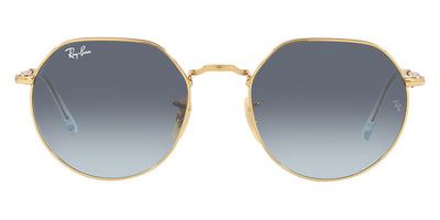 Ray-Ban® JACK 0RB3565 RB3565 001/86 55 - Gold with Blue/Gray lenses Sunglasses