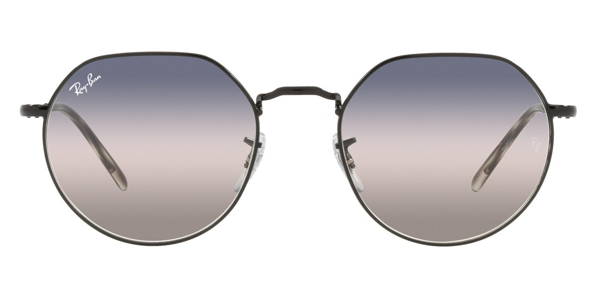 Ray-Ban® Jack RB3565 RB3565 001/86 53 - Arista with Blue Gradient Gray lenses Sunglasses
