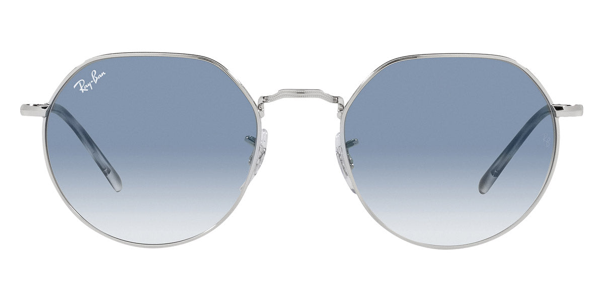 Ray-Ban® JACK 0RB3565 RB3565 003/3F 55 - Silver with Blue lenses Sunglasses