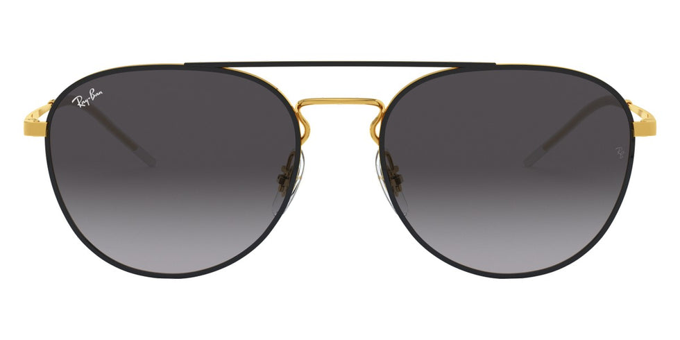 Ray-Ban® RB3589 RB3589 90548G 55 - Black On Arista with Light Gray Gradient Dark Gray lenses Sunglasses