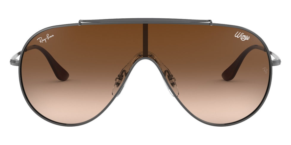 Ray-Ban® Wings RB3597 RB3597 004/13 33 - Gunmetal with Brown Gradient lenses Sunglasses