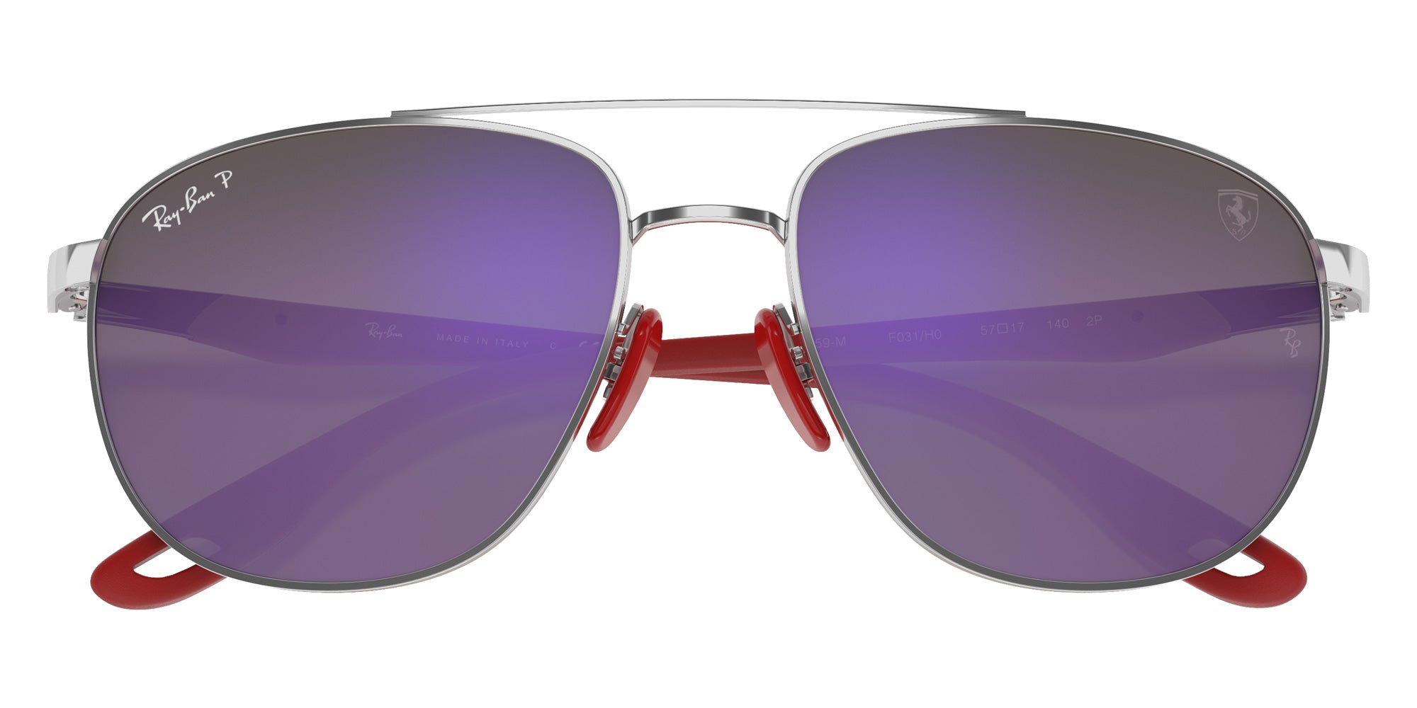 Ray-Ban® RB3659M RB3659M F031H0 57 Sunglasses - Silver