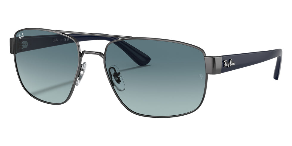 Ray-Ban® RB3663 RB3663 004/3M 60 Sunglasses - Gunmetal