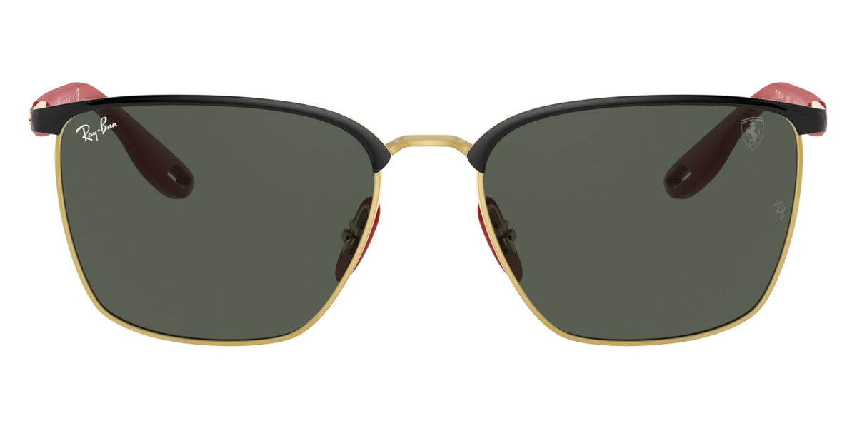 Ray-Ban® Scuderia Ferrari Collection RB3673M RB3673M F06171 56 - Black On Arista with Dark Green lenses Sunglasses