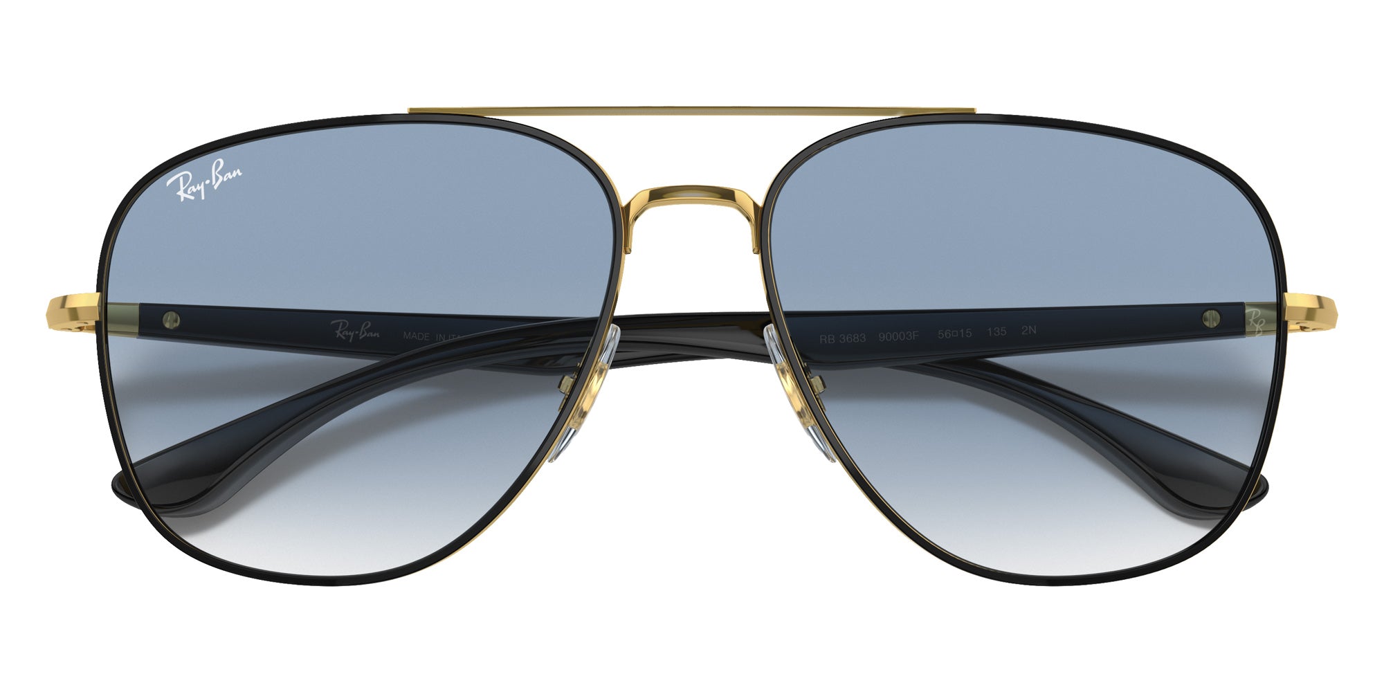 Ray-Ban® RB3683 RB3683 90003F 59 Sunglasses - Black