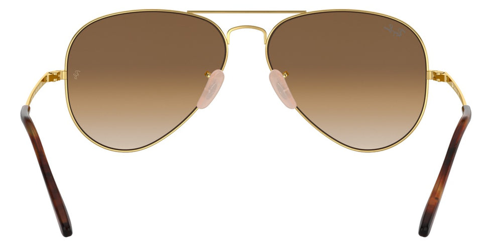 Ray-Ban® Aviator Metal Ii RB3689 RB3689 9064AF 55 - Arista with Purple Polarized lenses Sunglasses