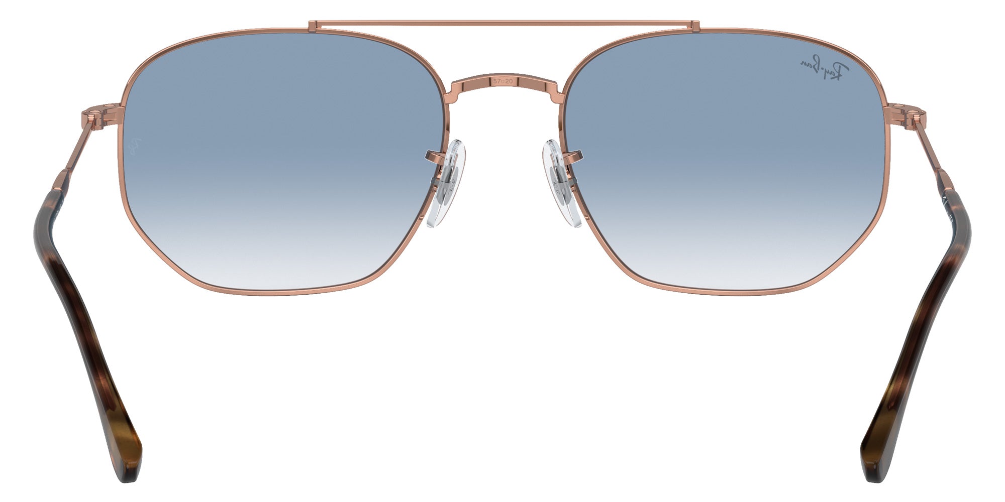 Ray-Ban® RB3707 RB3707 92023F 54 Sunglasses - Rose Gold