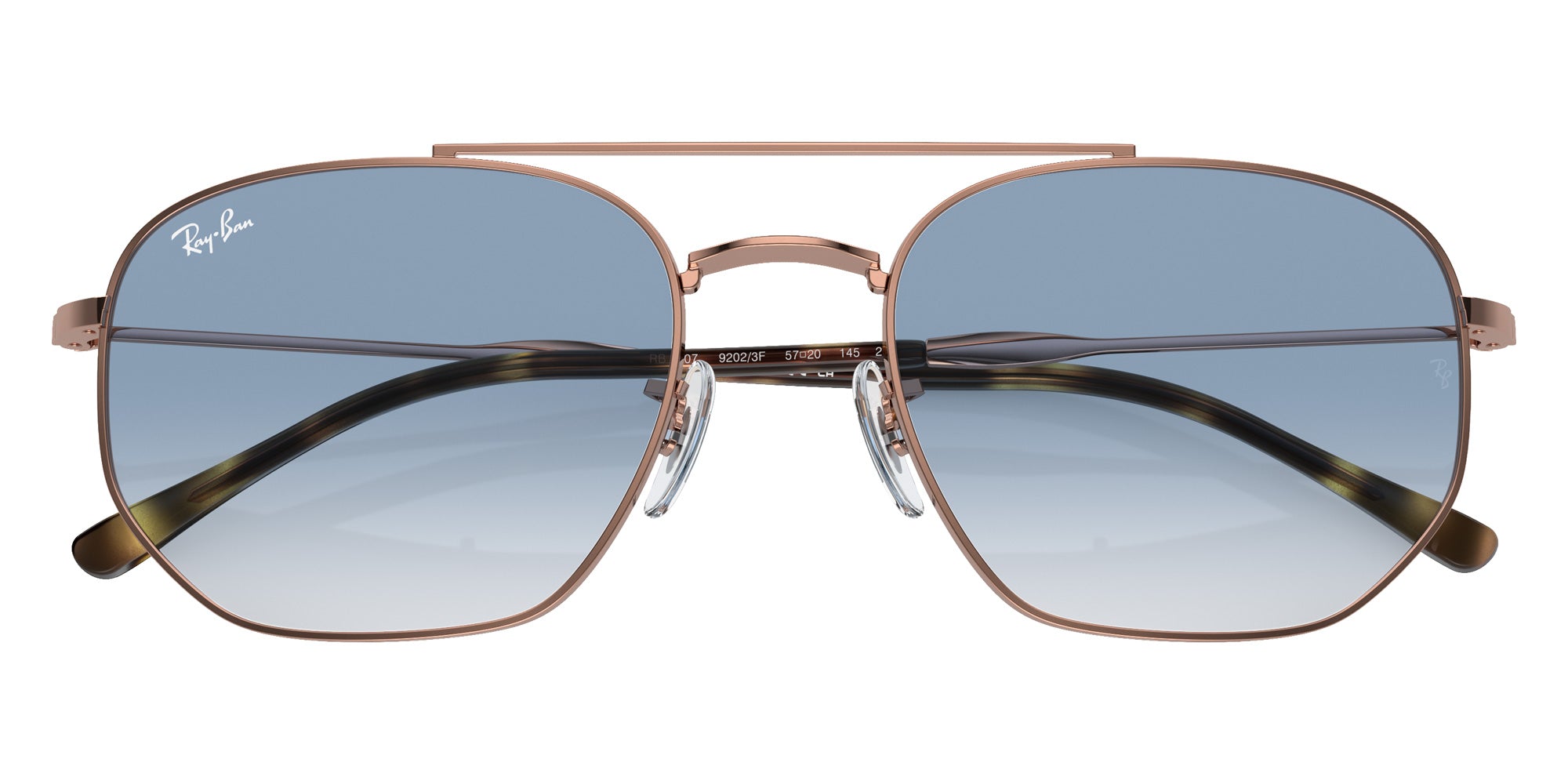 Ray-Ban® RB3707 RB3707 92023F 54 Sunglasses - Rose Gold