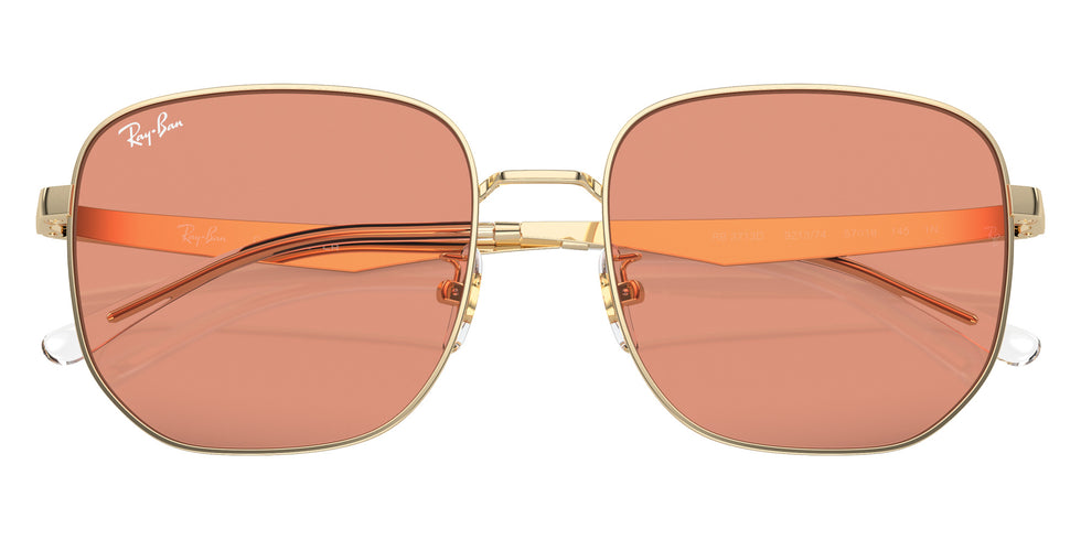 Ray-Ban® RB3713D RB3713D 921374 57 Sunglasses - Pale Gold