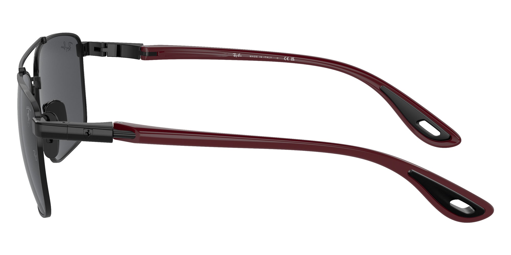 Ray-Ban® RB3715M RB3715M F02087 58 Sunglasses - Dark Red