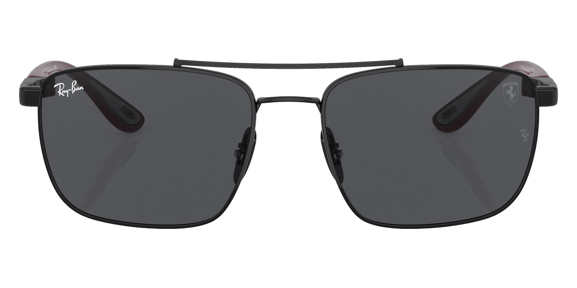 Ray-Ban® RB3715M RB3715M F02087 58 Sunglasses - Dark Red