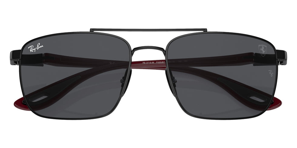 Ray-Ban® RB3715M RB3715M F02087 58 Sunglasses - Dark Red