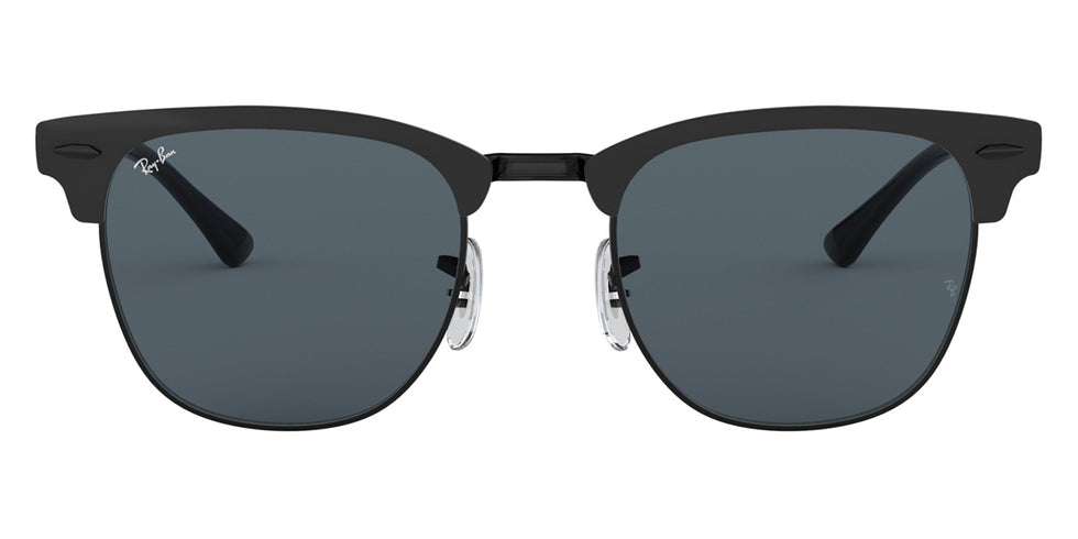 Ray-Ban® Clubmaster Metal RB3716 RB3716 9256B1 51 - Gray on Black with Dark Gray lenses Sunglasses