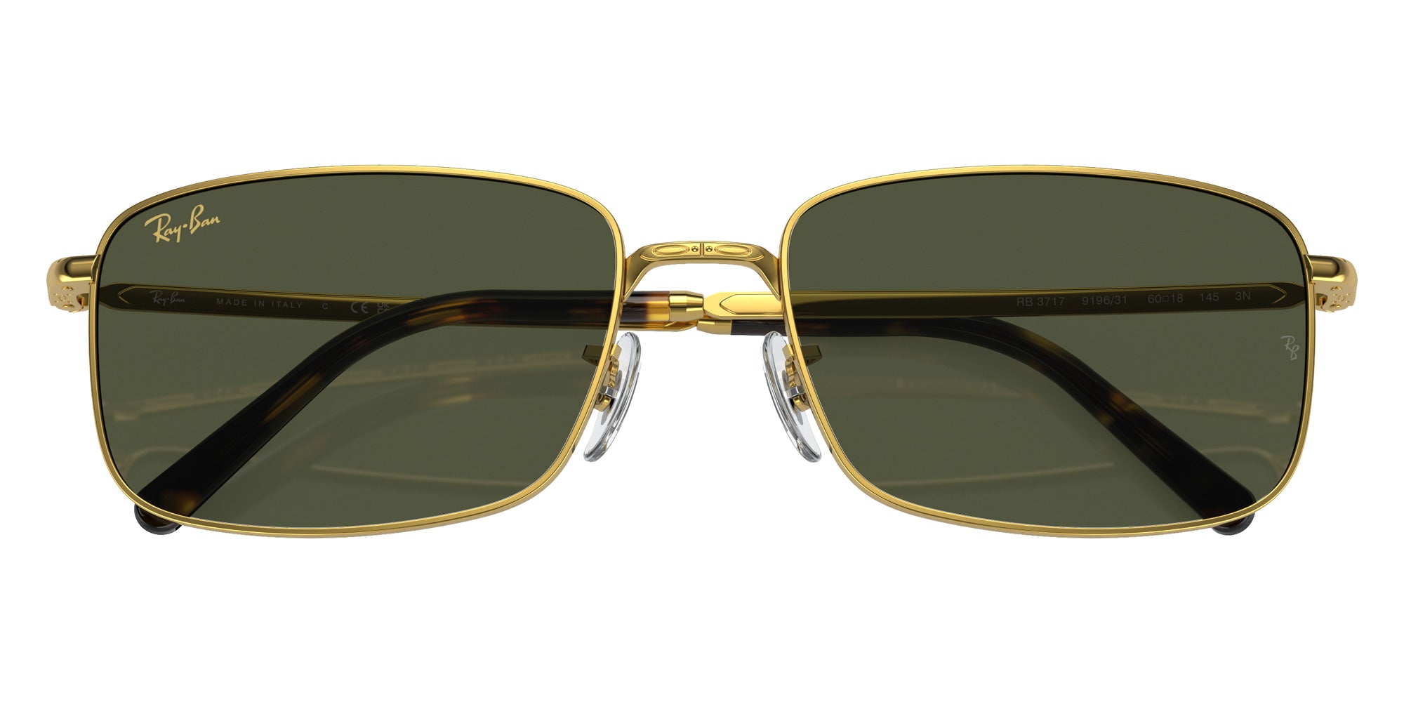 Ray-Ban® RB3717 RB3717 919631 57 Sunglasses - Gold