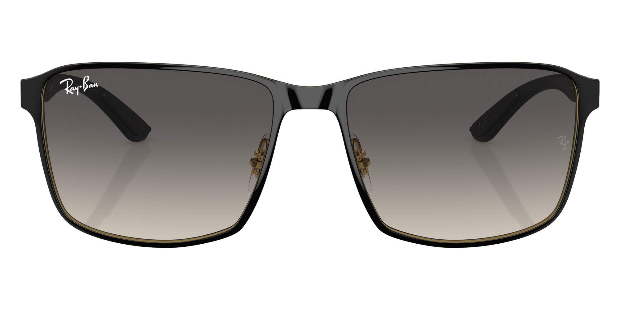 Ray-Ban® RB3721 RB3721 187/11 59 Sunglasses - Black On Gold
