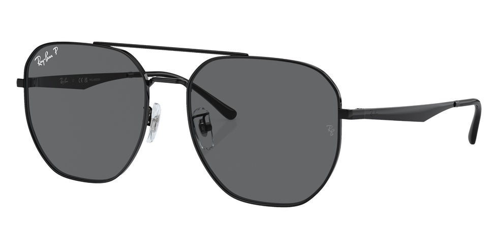 Ray-Ban® RB3724D RB3724D 002/81 59 Sunglasses - Black