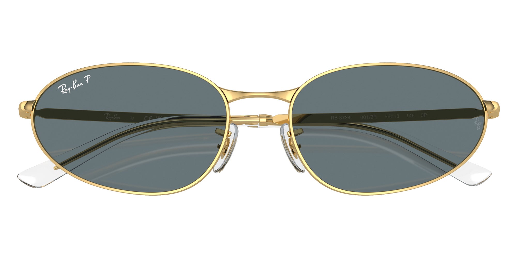 Ray-Ban® RB3734 RB3734 001/3R 59 Sunglasses - Arista Gold