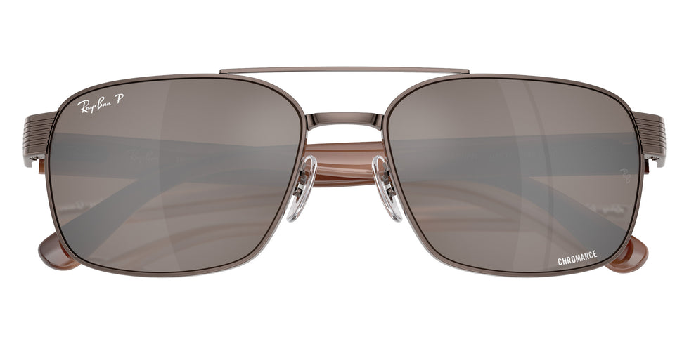 Ray-Ban® RB3751CH RB3751CH 9259AN 61 Sunglasses - Havana Brown