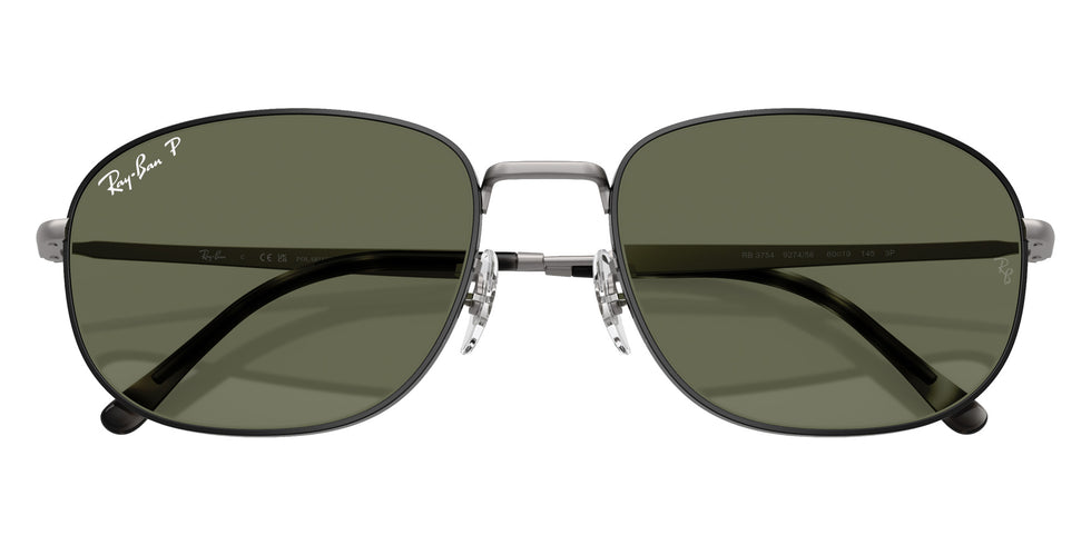 Ray-Ban® RB3754 RB3754 927458 60 Sunglasses - Matte Gunmetal