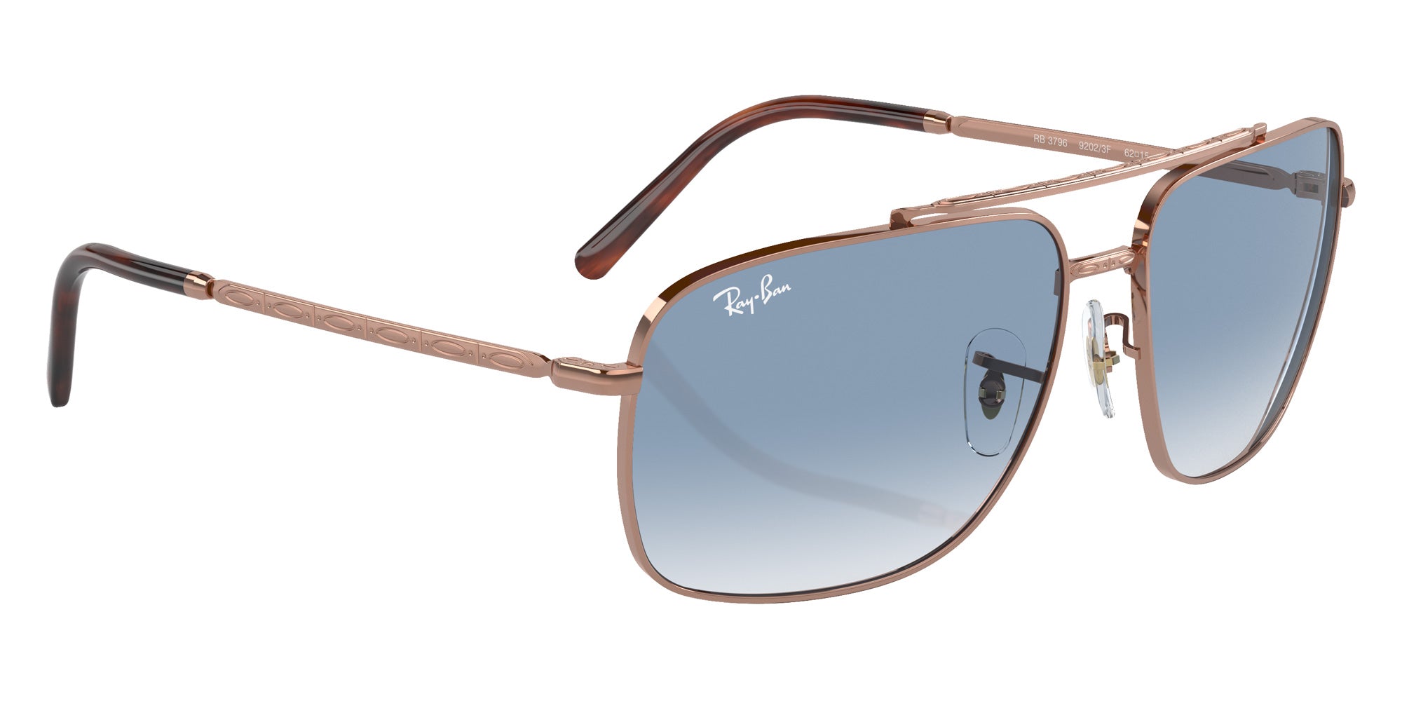 Ray-Ban® RB3796 RB3796 92023F 62 Sunglasses - Rose Gold