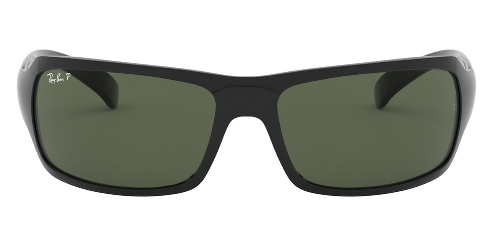 Ray-Ban® RB4075 RB4075 601/58 61 - Black with Dark Green lenses Sunglasses