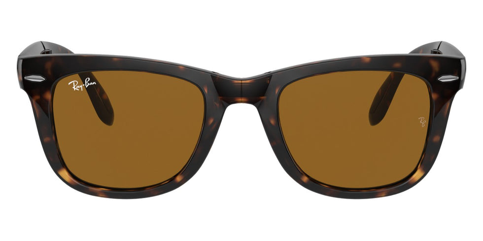Ray-Ban® Folding Wayfarer RB4105 RB4105 710/51 50 - Light Havana with Clear Gradient Brown lenses Sunglasses