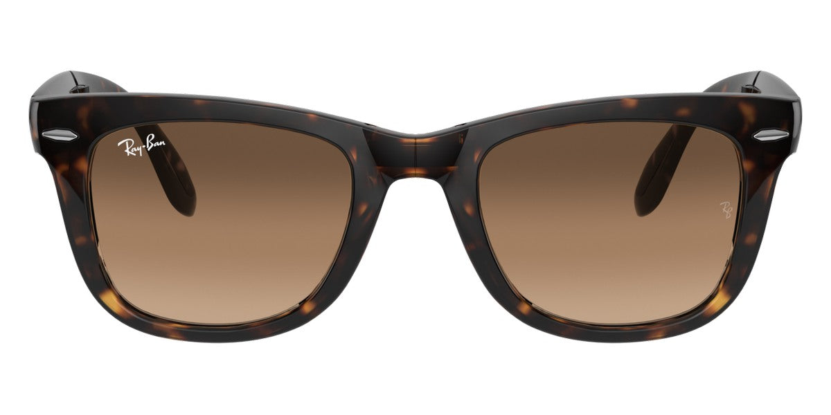 Ray-Ban® Folding Wayfarer RB4105 RB4105 601/58 54 - Black with G-15 Green lenses 601/58 Sunglasses