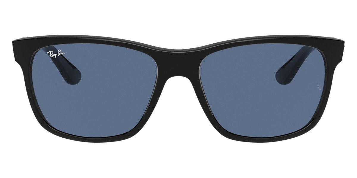 Ray-Ban® RB4181 RB4181 601/80 57 - Black with Dark Blue lenses Sunglasses