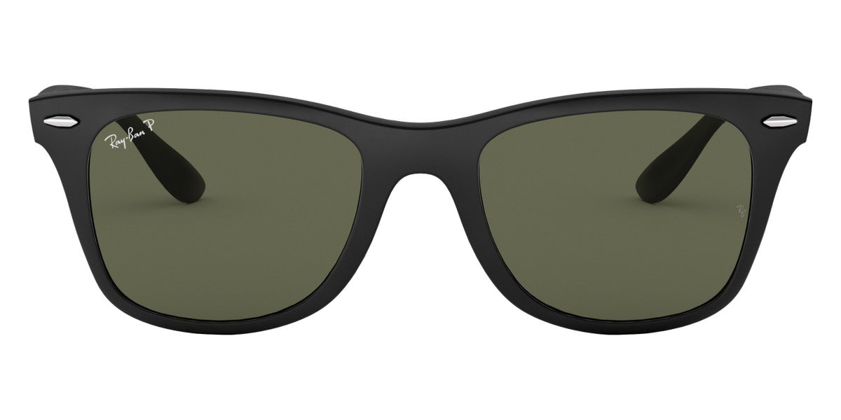 Ray-Ban® Wayfarer Liteforce RB4195 RB4195 601S9A 52 - Matte Black with Green lenses Sunglasses