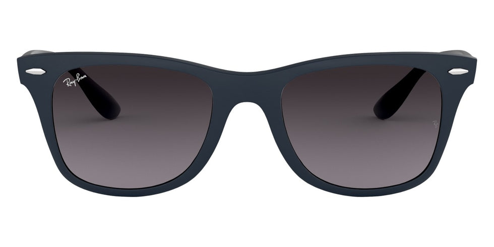 Ray-Ban® Wayfarer Liteforce RB4195 RB4195 63318G 52 - Matte Blue with Light Gray Gradient Dark Gray lenses Sunglasses