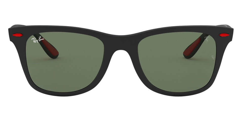 Ray-Ban® Scuderia Ferrari Collection RB4195M RB4195M F60271 52 - Matte Black with Dark Green lenses Sunglasses