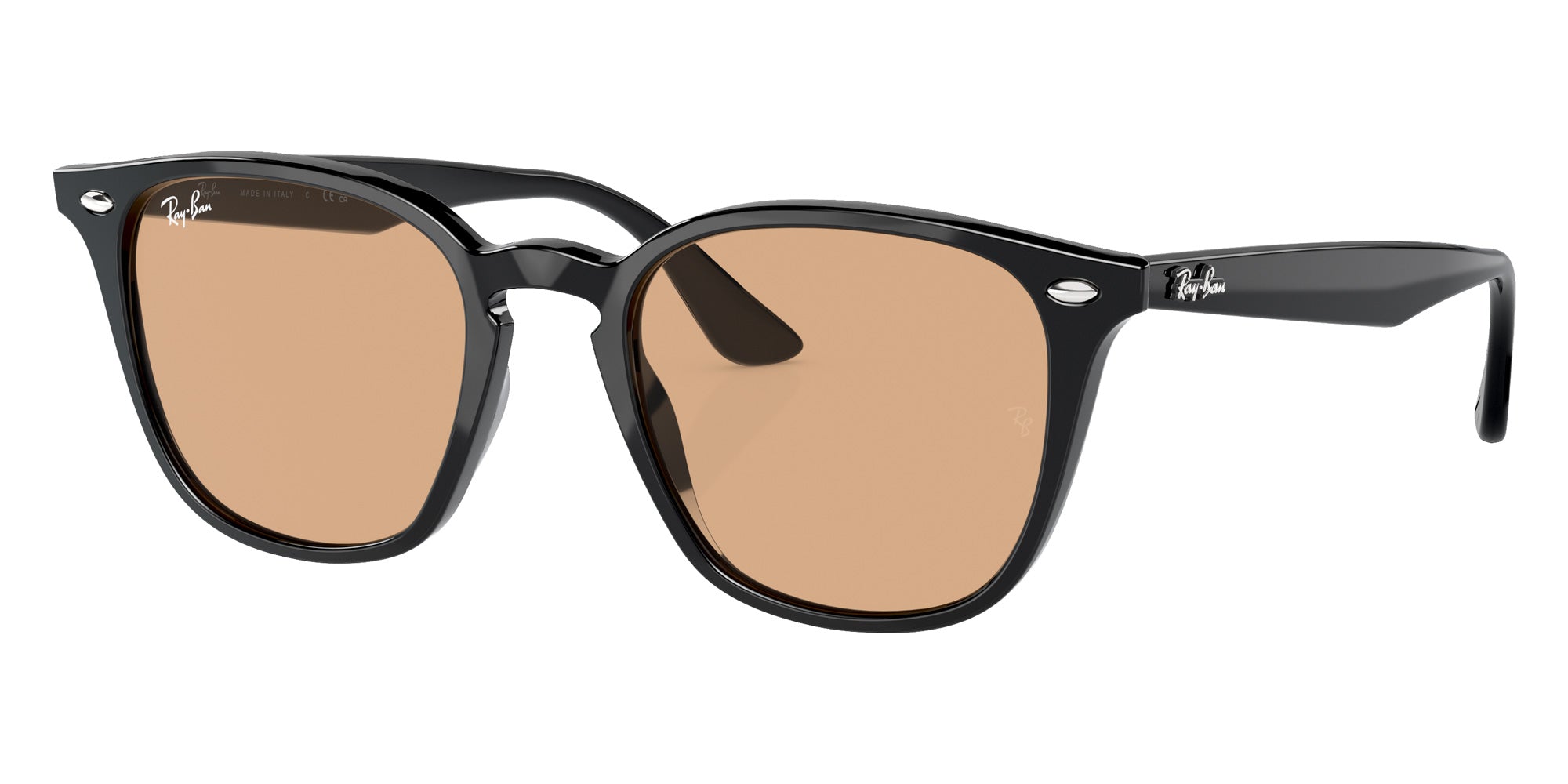Ray-Ban® RB4258F RB4258F 601/93 52 Sunglasses - Black
