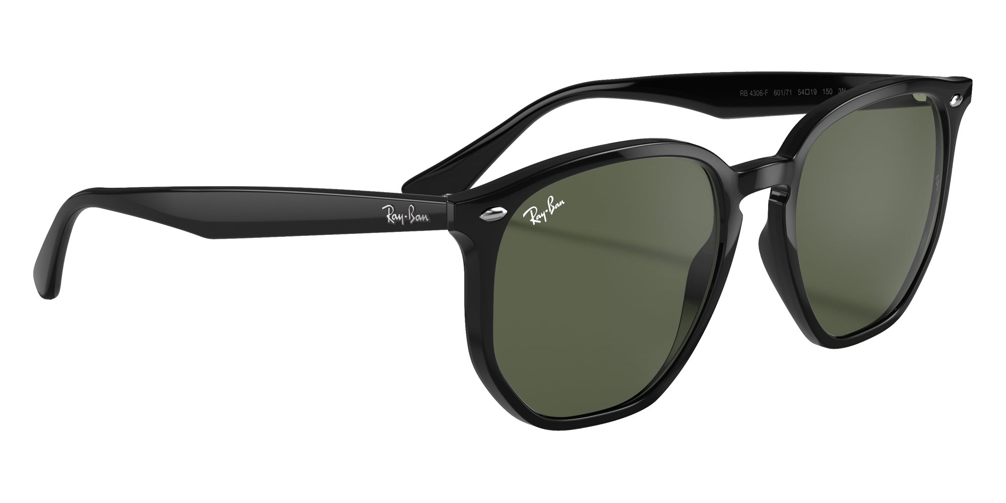 Ray-Ban® RB4306F RB4306F 601/71 54 Sunglasses - Black