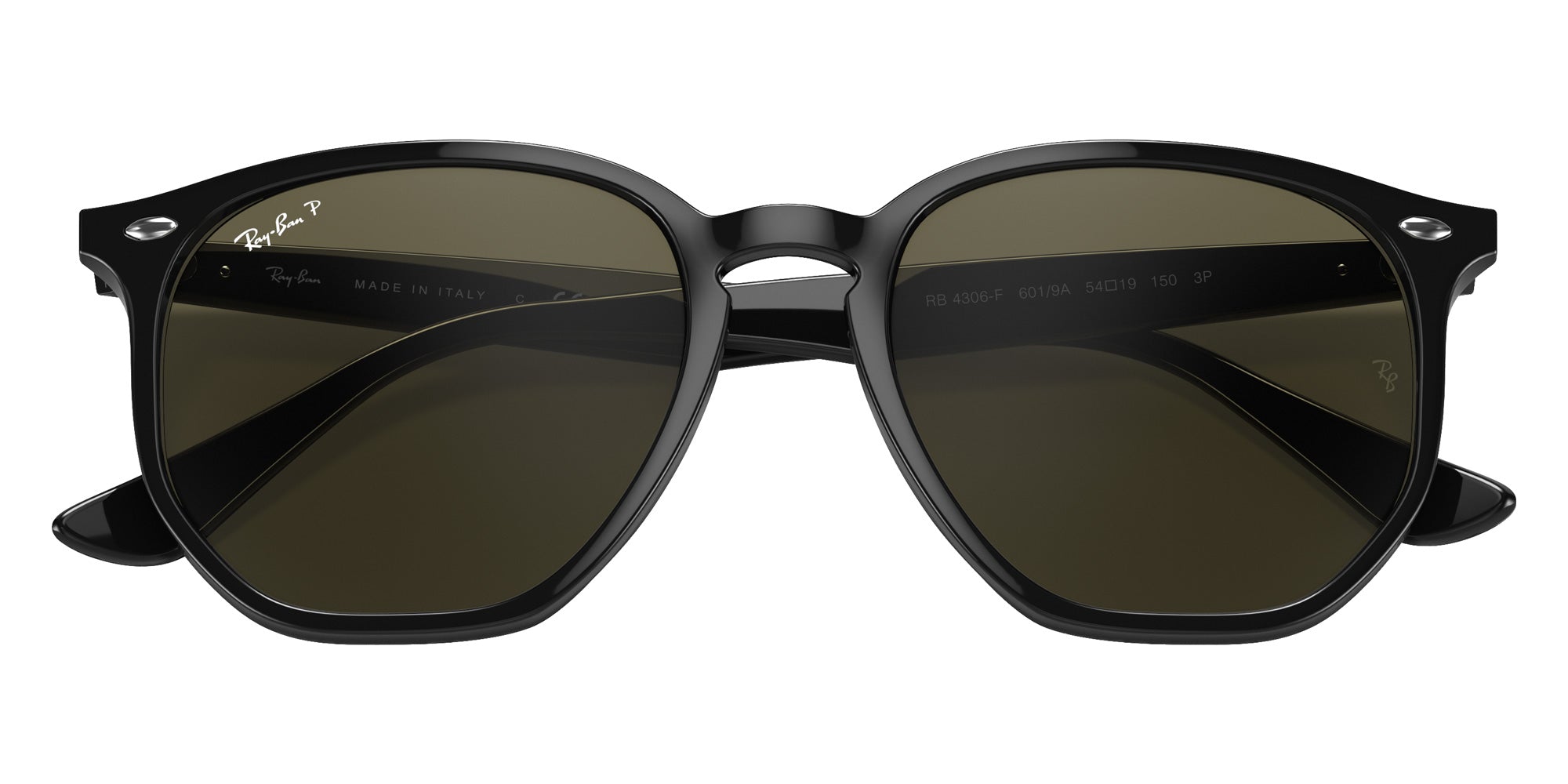Ray-Ban® RB4306F RB4306F 601/9A 54 Sunglasses - Black
