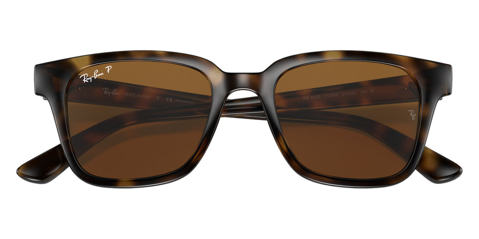 Ray-Ban® RB4323 RB4323 710/83 51 Sunglasses - Light Havana